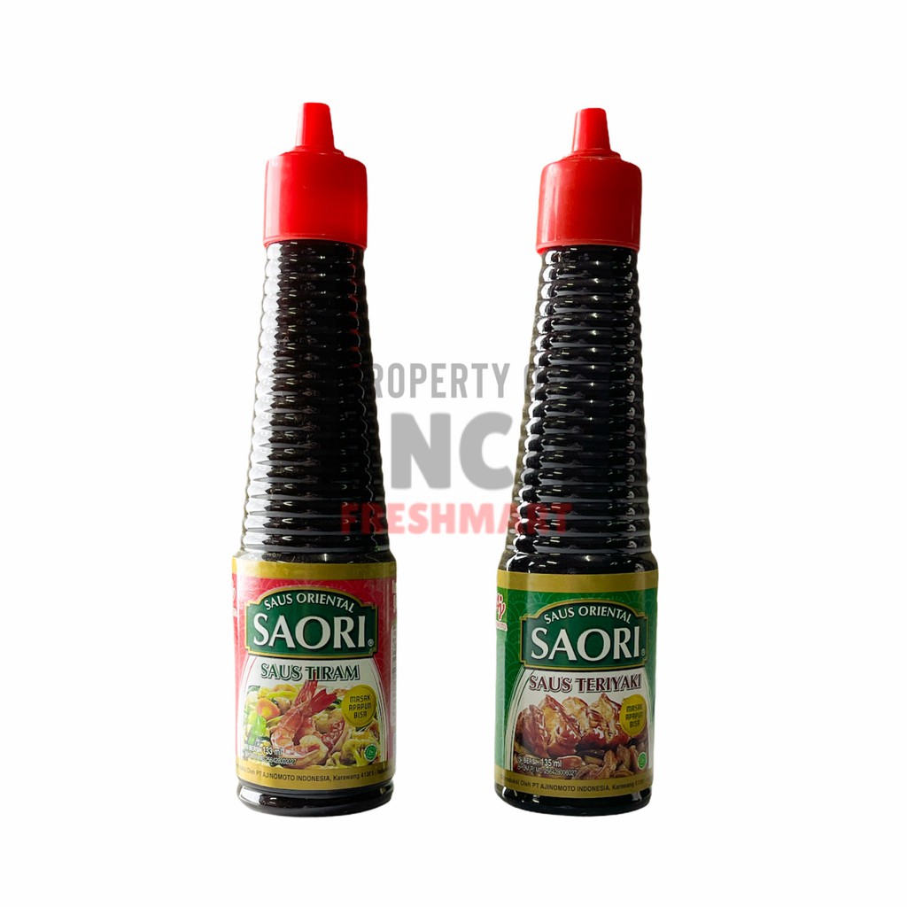 

SAORI SAUS TIRAM 133ML / SAORI SAUS TERIYAKI 135ML