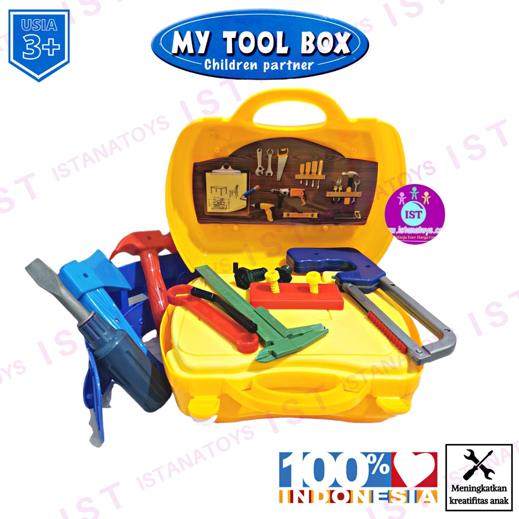 MWN Mainan Anak My Tool Box Koper No.F1679-T