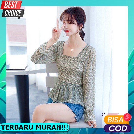 Blouse Wanita Blose 2022 Kekinian Korean 2021 Perempuan Terbaru Cewek Blus Murah Bluse Blous [Mercy]