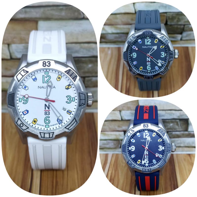 Jam tangan wanita NAUTICA NAPPOF, tali rubber, ORIGINAL, bergaransi resmi internasional.