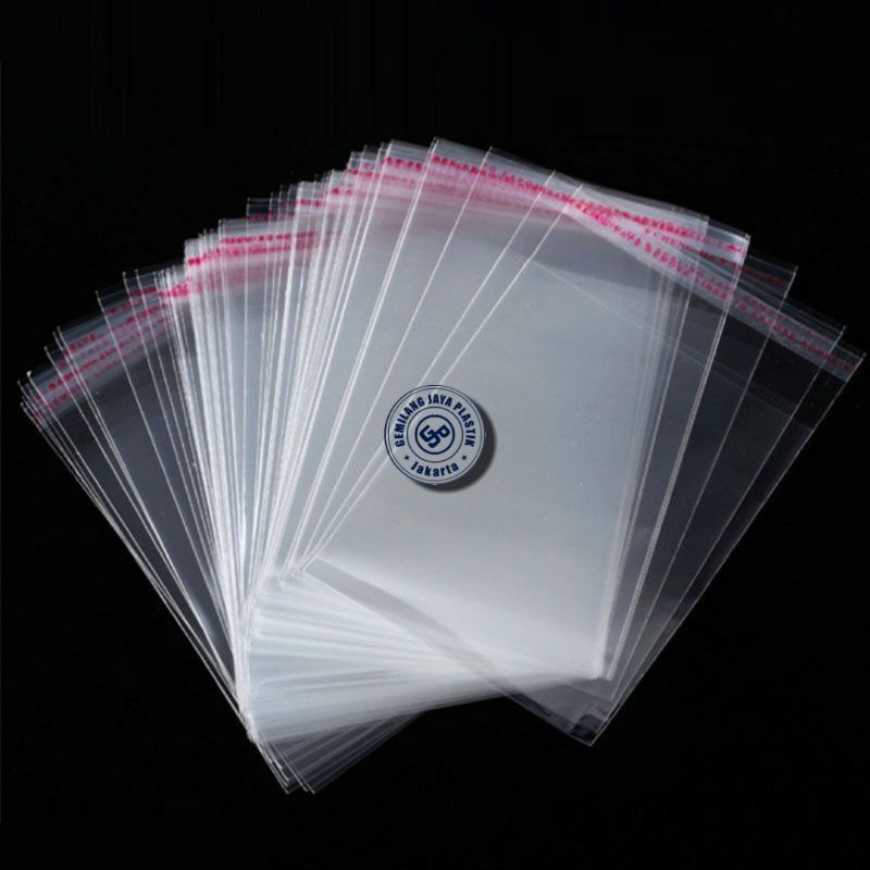 Plastik Opp / Kemasan Baju / Plastik Bening Seal Lem 25x35 /28x35 /30x37/ 35x39 @100 Lembar