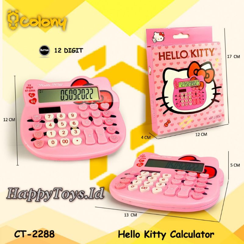 

CT-2288 Hellokitty Kalkulator Calculator Calkulator Kakulator Digital Dagang Sekolah Kantor 12 Digit Alat Tulis Murah Bagus Awet Kecil Asli Ori Original Citizen