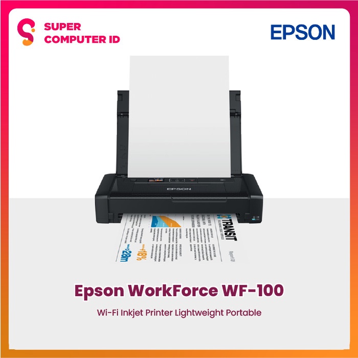Jual PRINTER Epson WF100 Portable Wireless WiFi WF100 Ori Resmi