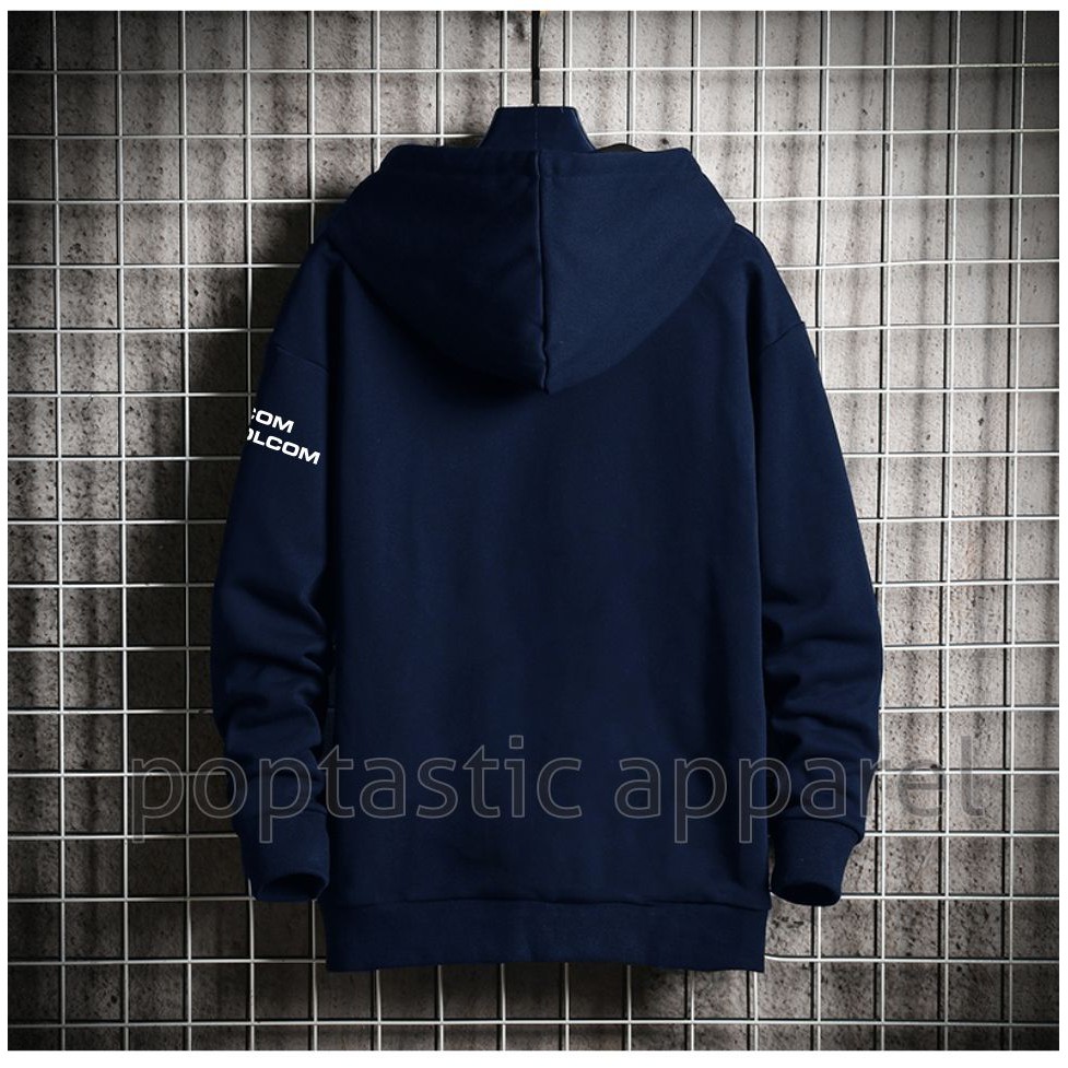 Sweater Hoodie Pria GOOD MORNING Sweter Fleece Pria Bertudung Tangan Panjang