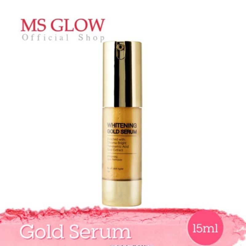 ‼️BIG SALE‼️MS GLOW WHITENING GOLD SERUM (habiskan stok exp aman)