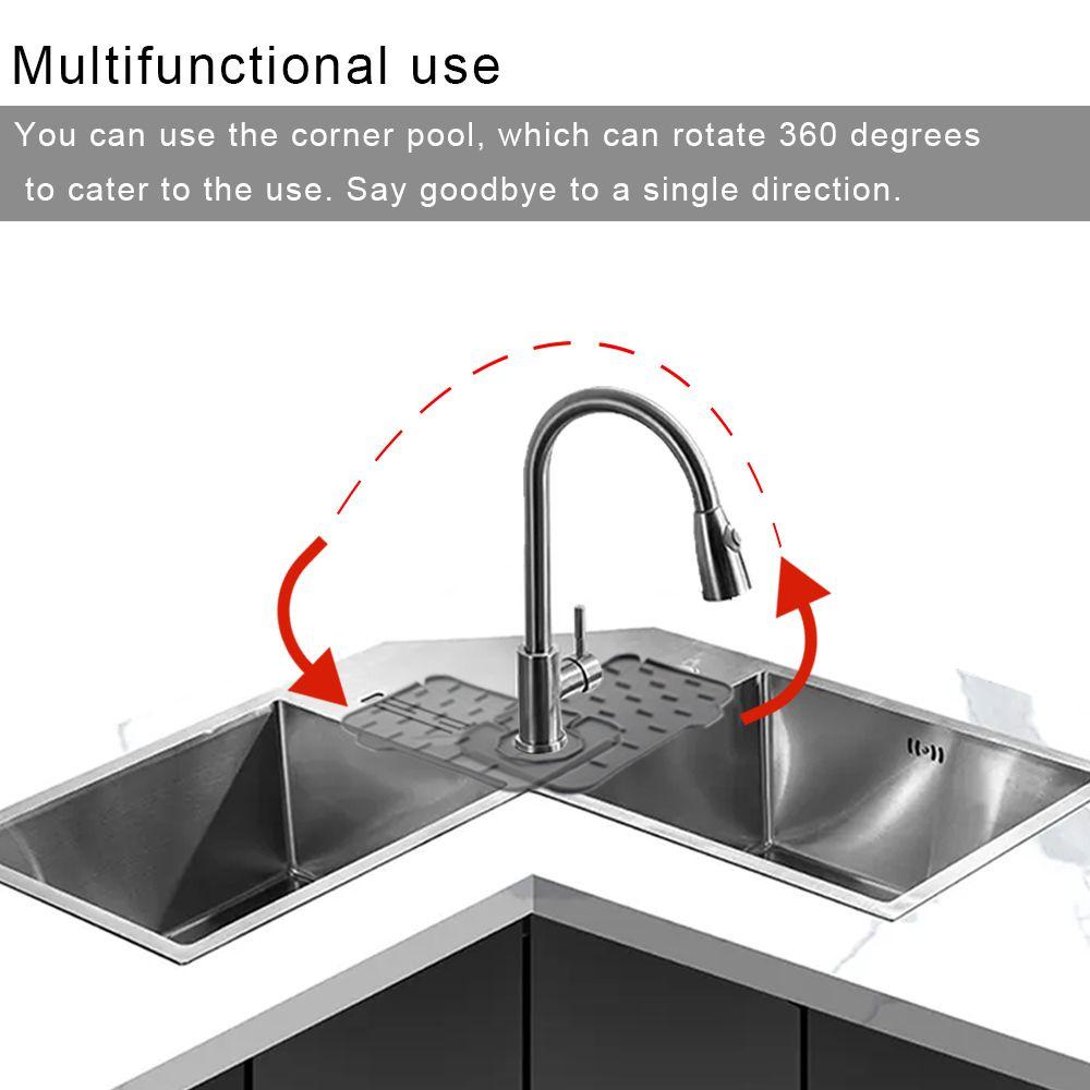 Preva Faucet Absorbent Mat Keset Penyerap Aksesori Kamar Mandi Wastafel Cegah Air Alas Pengering Piring Water Splash Guard Splash Catcher