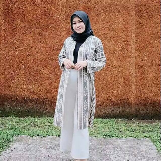 Outer Blazer Tenun blanket halusan 3B