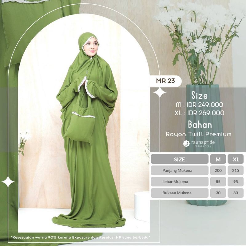 BISA COD - MUKENA TERUSAN RAUNA ORIGINAL MR 20 MR 21 MR 22 MR 23 MR 24 MR 25 FASHION MUSLIM