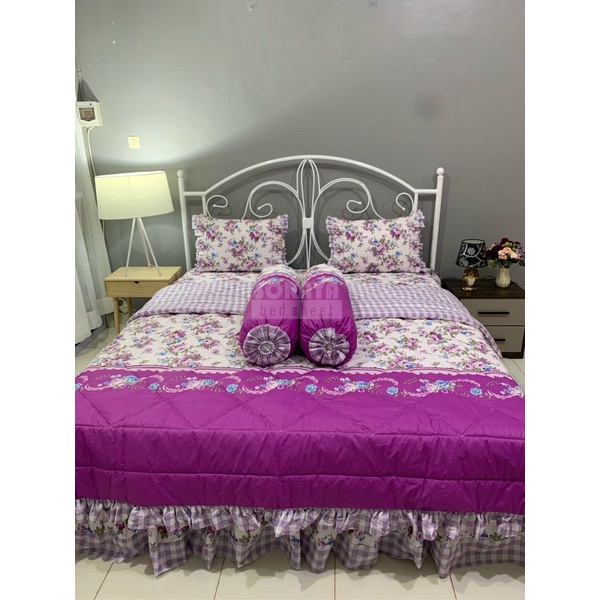 set bedcover rimpel soraya bedsheet