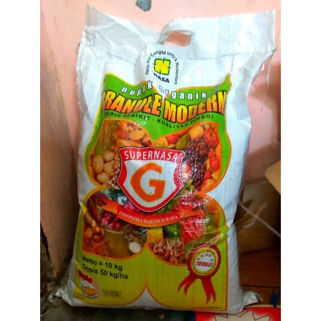 SuperNasa GRANULE 10 KG || Pupuk Organik Granule Modern