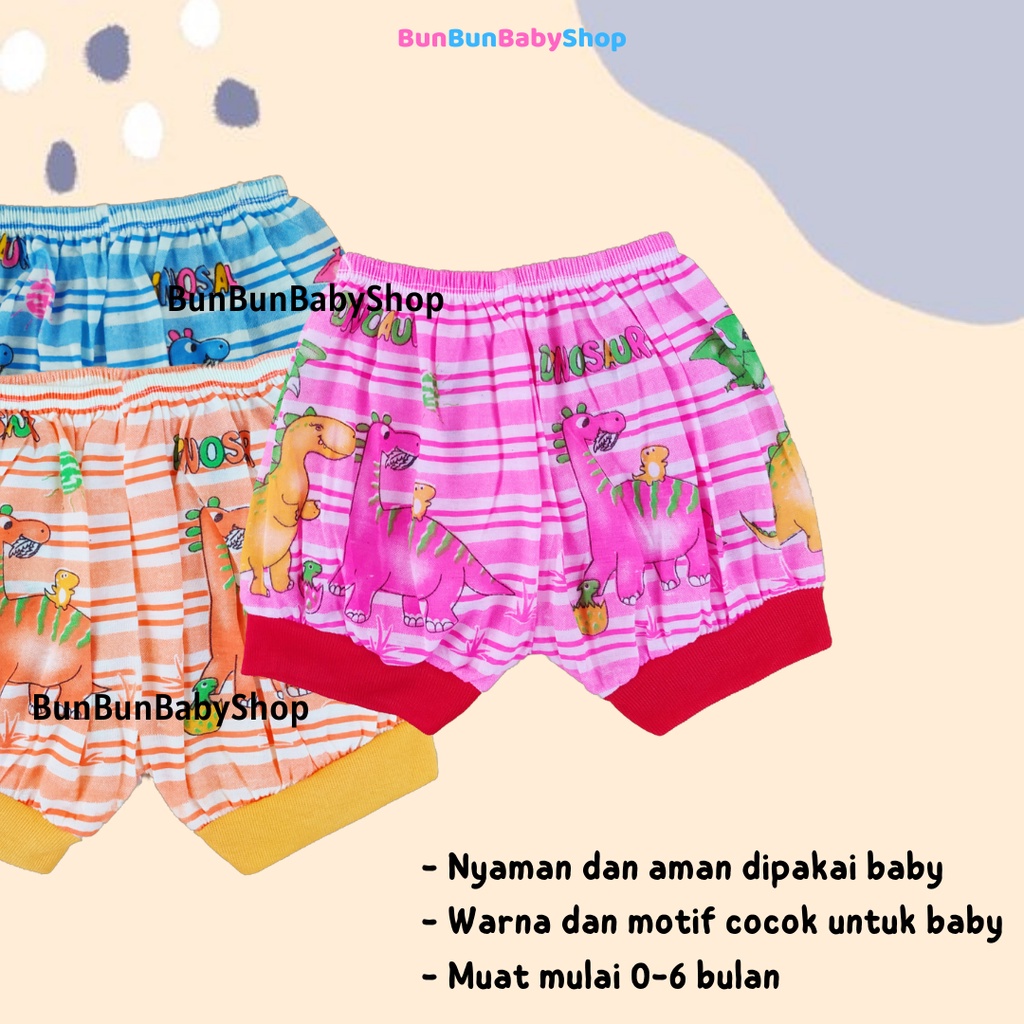 Celana Pendek Bayi Daily Pants Laki Perempuan Perlengkapan Fashion Bayi Baru Lahir Baju Baby Newborn Pakaian Bawahan Bunbunbabyshop