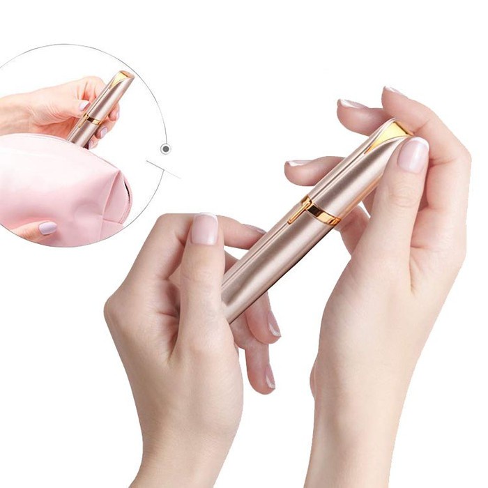 Eyebrow Trimmer Cukur Gunting Alis Elektrik Portable Wanita Travel