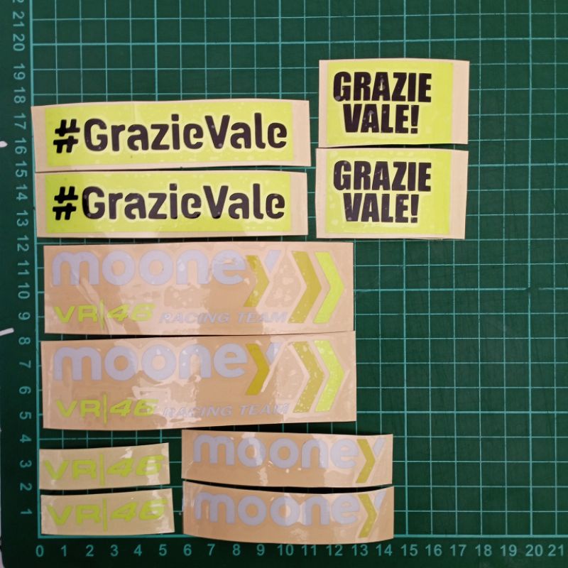 Sticker Cutting VR46 | MOONEY | GRAZIE VALE