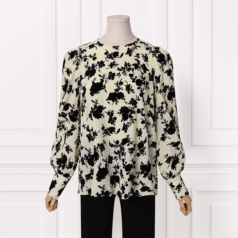 ZANZEA Women Blouse O Neck Full Sleeve Floral Printed Elegant Office OL Vintage Casual Shirt