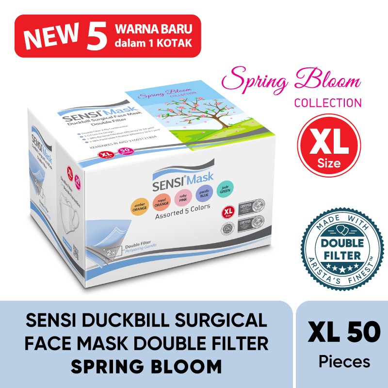 SENSI DUCKBILL SUR.FACEMASK DF XL50 SPRING BLOOM