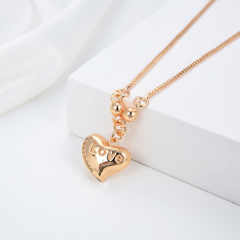 kalung titanium wanita emas muda model korea murah anti karat panjang asli silver nama selamanya 56n
