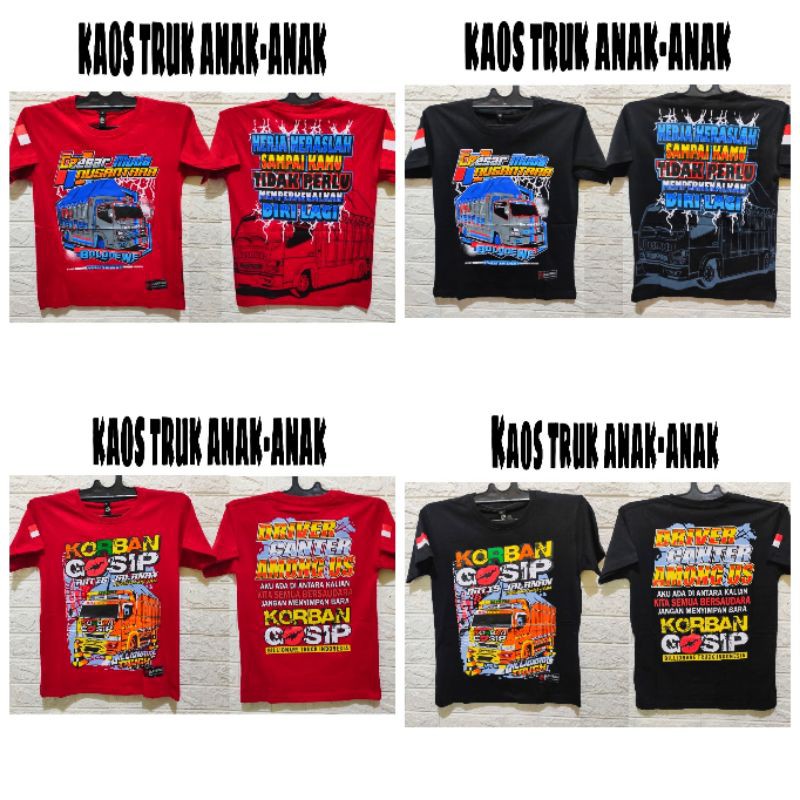 KAOS TRUK ANAK ANAK/KAOS  KATA KATA TRUK/KAOS CANTER ANAK