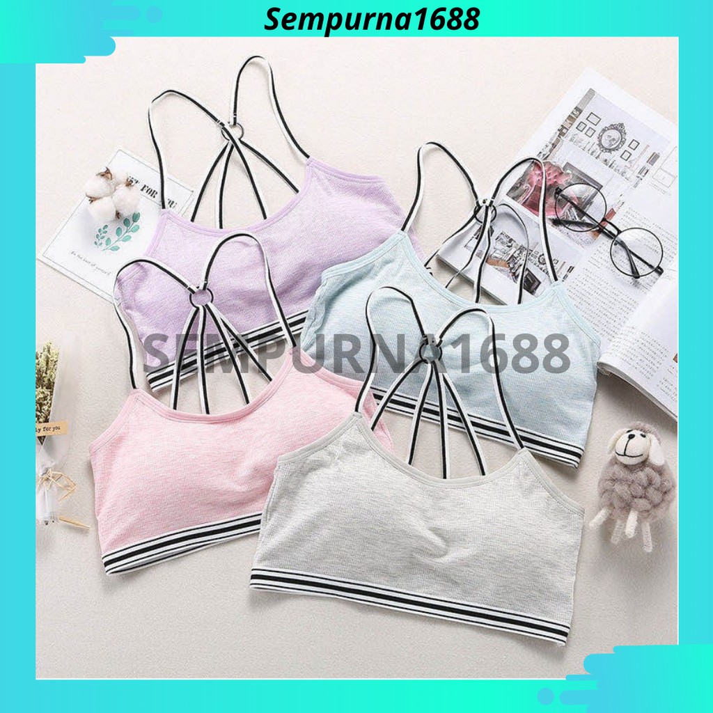 SEMPURNA1688 - Bra Wanita Model Tanpa Kawat Dengan Bahan Halus Sexy B73