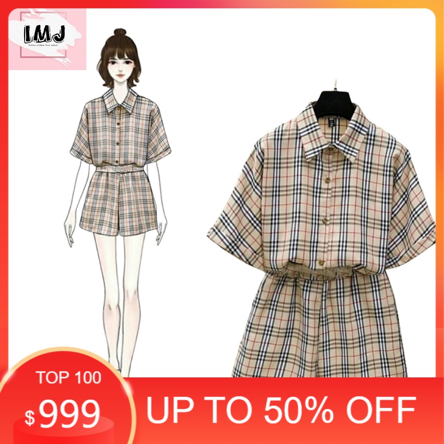 SETELAN BR KOTAK  SETELAN BAJU DAN CELANA FASHION WANITA  SETELAN WANITA KOREA IMJ