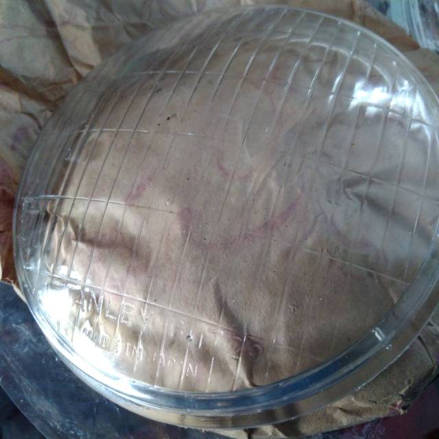 Kaca lampu depan gl100 bulat