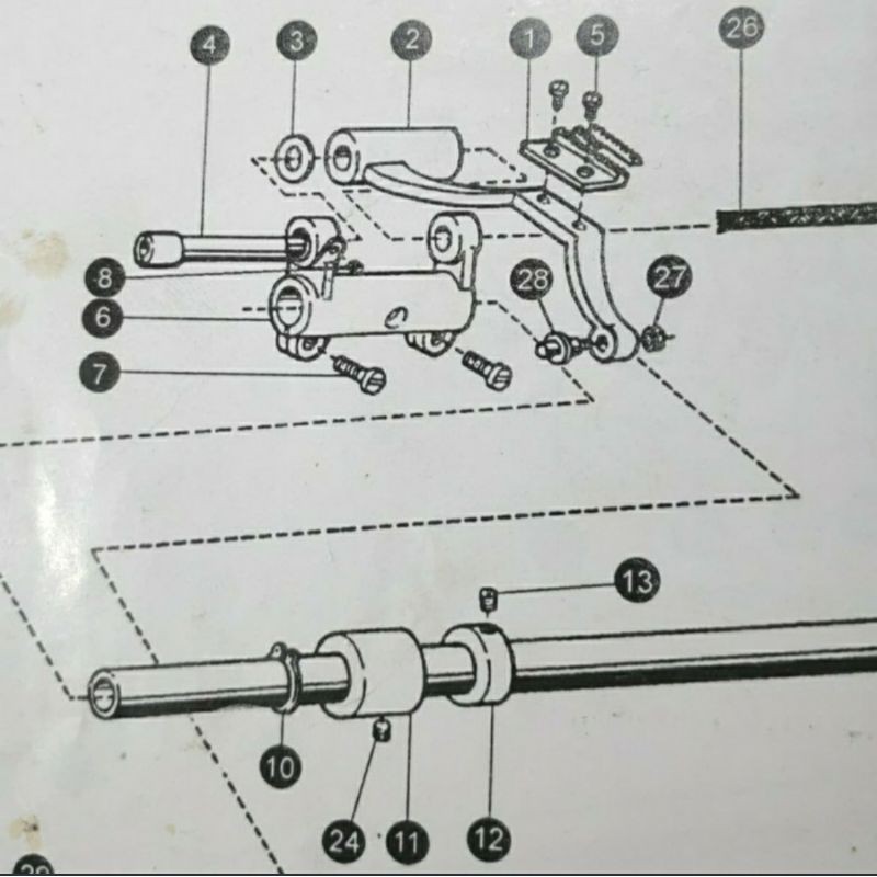 Feed Rocket Mesin Jahit TYPICAL 22T6-001A1a