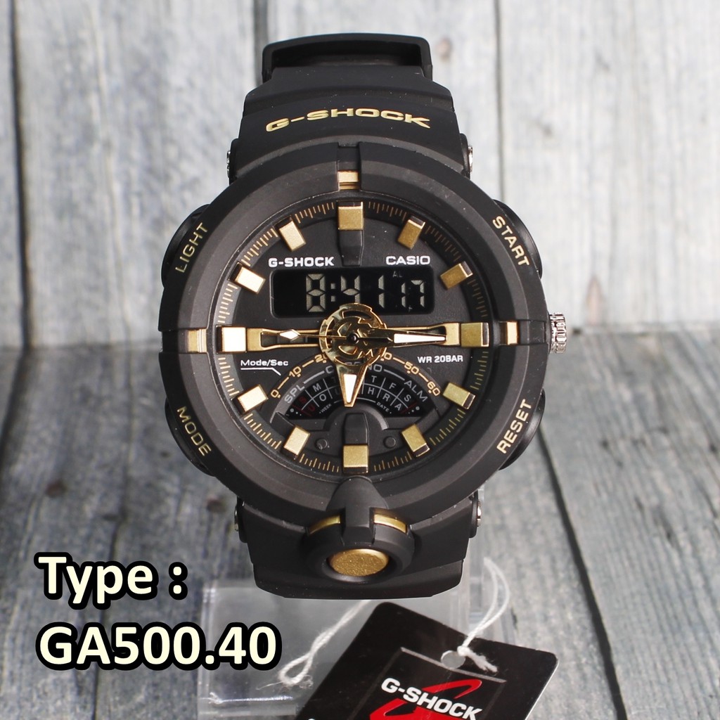 SALE MURAH  Jam Casio G-Shock GA500 Frogman army black gold sporty