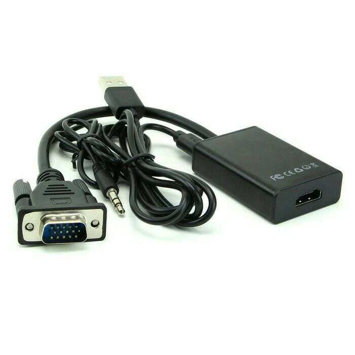 konverter vga male to hdTV female audio adapter