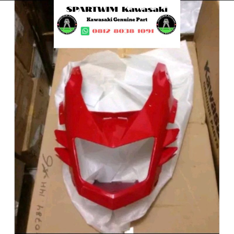 Batok headlamp lampu depan merah Ninja 150 RR NEW original kawasaki