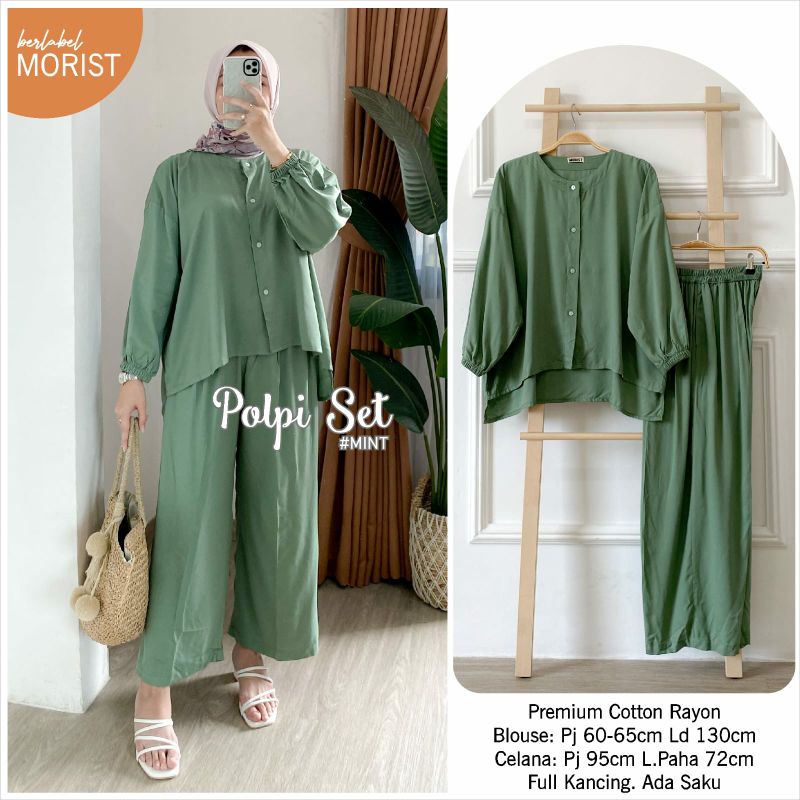 SET WANITA LENGAN PANJANG SET WANITA POLOS SET RAYON WANITA