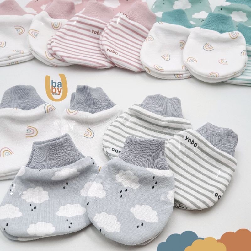 [1 Set] Sarung Tangan dan Kaki Bayi Yobo by BabyU