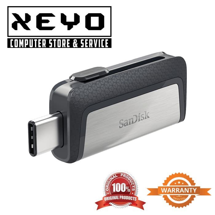 Flash Disk Flashdisk Sandisk Dual Drive OTG USB 3.0 Type C DDC2 64GB