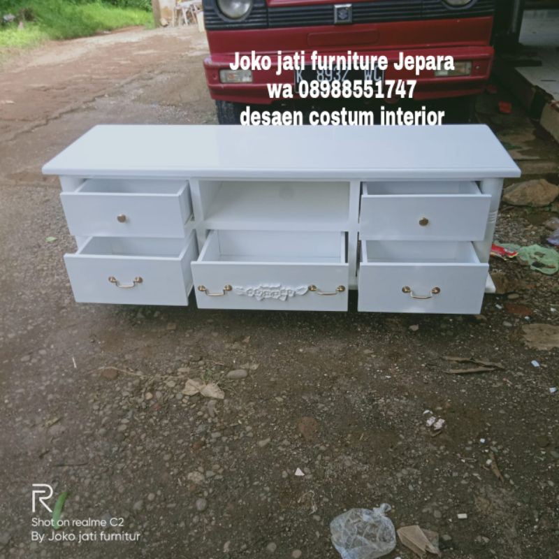 bufet tv cat duco/bufet pajangan/bufet hias