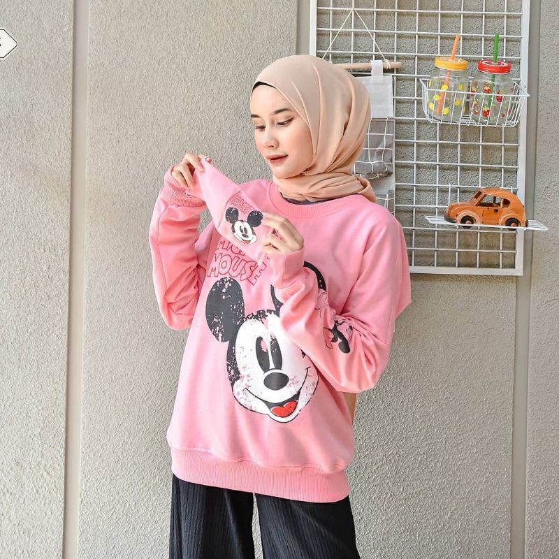 SWEATER MICKEY TEBAL + GRATIS MASKER