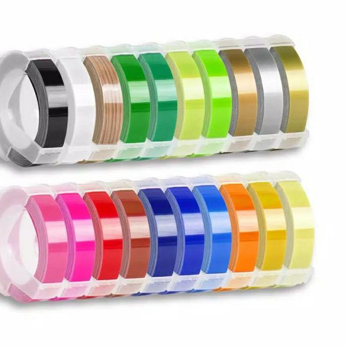 

【READY】 CIDY TAPE LABEL MAKER REFILL 9MM BISA UNTUK DYMO DAN MOTEX new