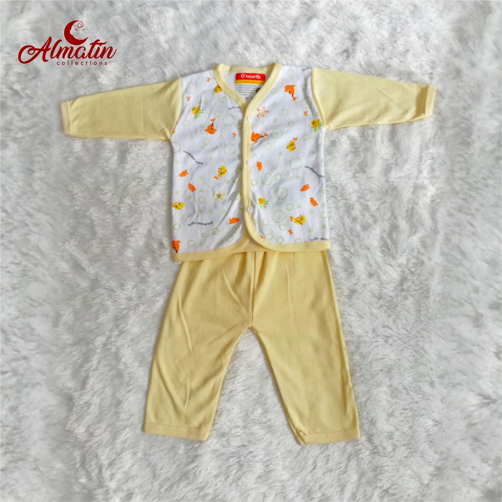 Setelan Piama Bayi Lengan Panjang-Baju Bayi Karakter Dapat 3 Stel