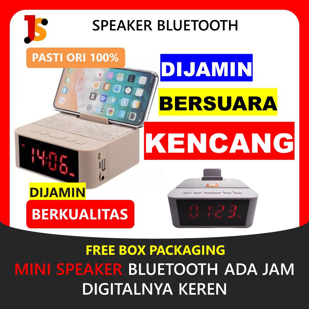 SPEAKER BLUETOOTH MINI SPIKER AKTIF SEPIKER PORTABLE MURAH SOUND MINI WIRELESS DIGITAL LED JS40