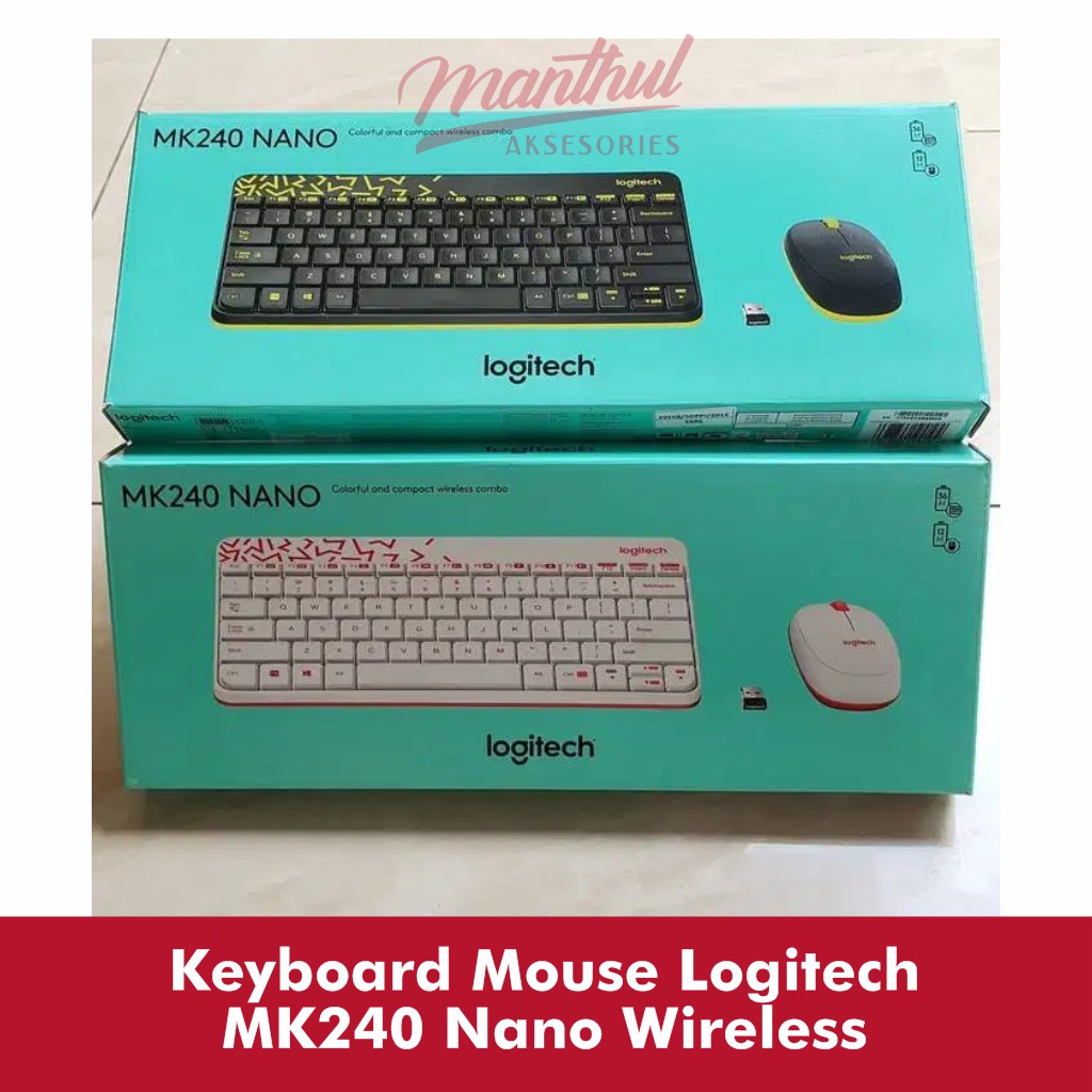 Keyboard Mouse Logitech MK240 Nano Wireless