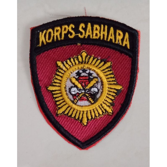 BET BORDIR LOGO LAMBANG ATRIBUT KORPS SABHARA BAHARKAM POLRI TIMBUL