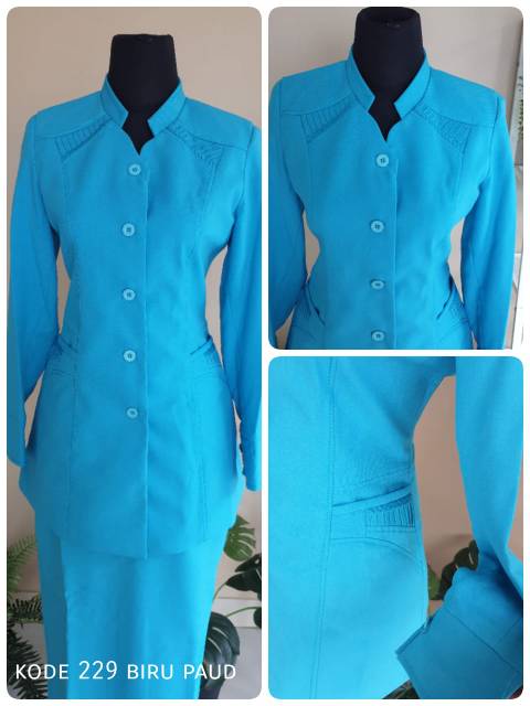 Blazer Wanita Blazer Formal Polos Blazer Guru Jas Wanita Jas Formal, Setelan Seragam Guru PAUD Dosen