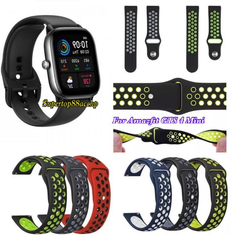 Tali Jam Strap Amazfit GTS 4 / GTS 4 Mini - Nike Rubber Silikon Sporty