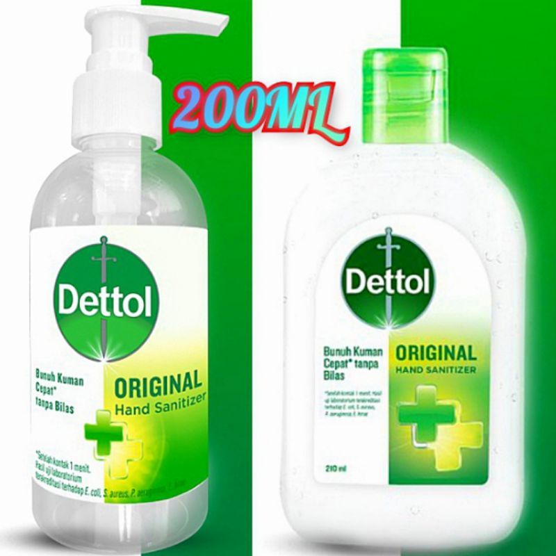 Dettol Original Hand Sanitizer 200 ml 500 ml