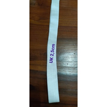 Karet Kolor Elastis Putih meteran termurah