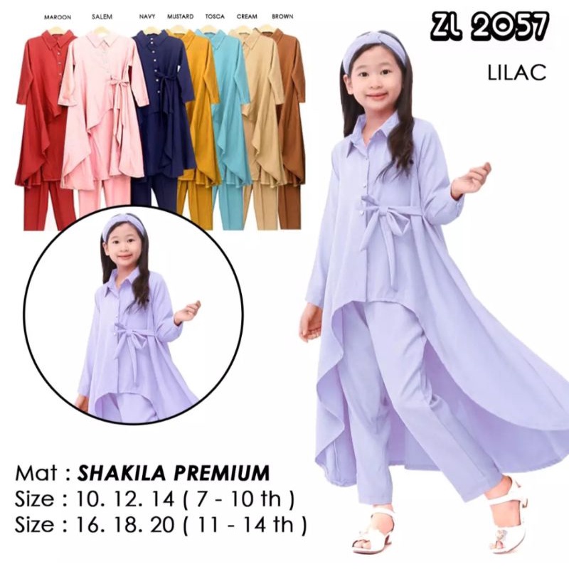 long set tunik anak terbaru kekinian // setelan anak perempuan terbaru