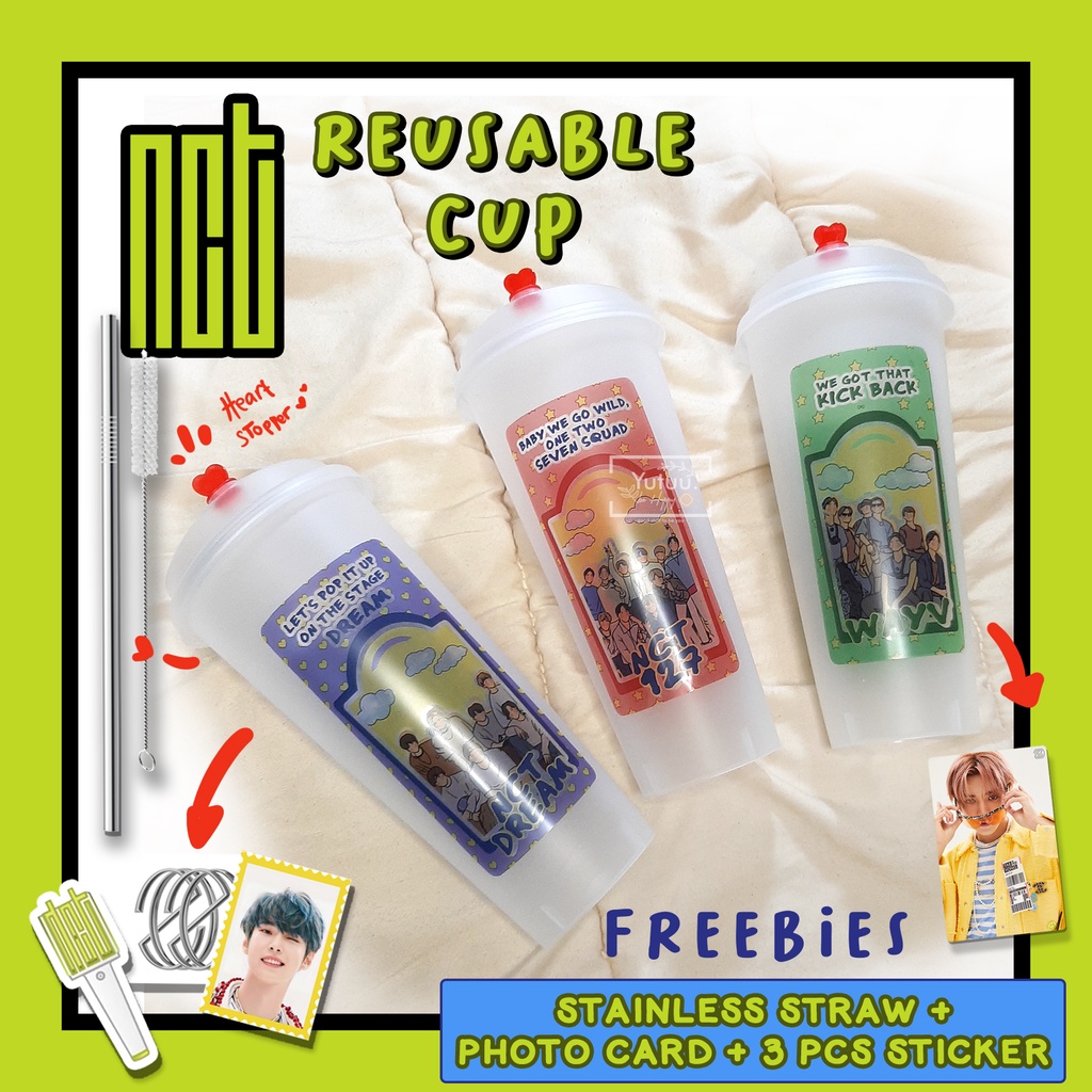 NCT REUSABLE CUP / KPOP REUSABLE CUP (BACA DESKRIPSI) fanmade