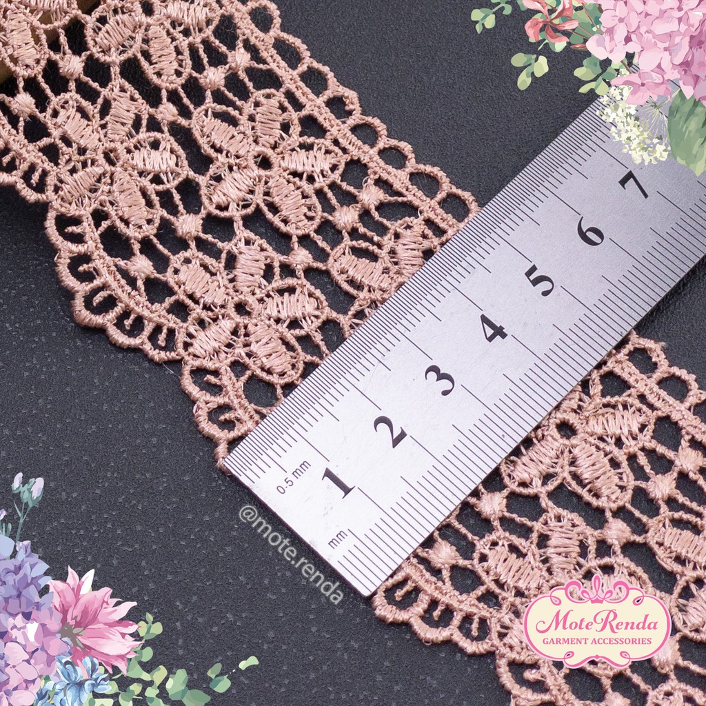 Renda giper, lebar 5cm (harga per 50cm) kode 5GPB50