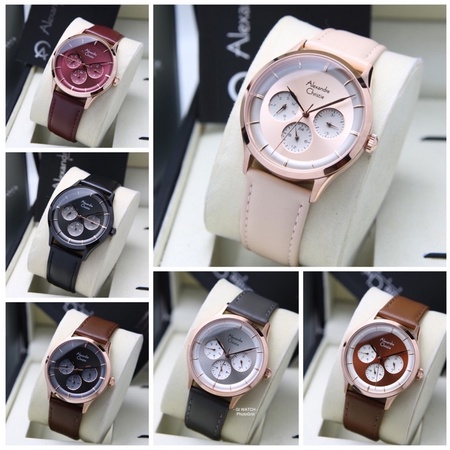 Jam Tangan Wanita Original Alexandre Christie AC-2868 LEATHER/2868/AC2868/ac2868