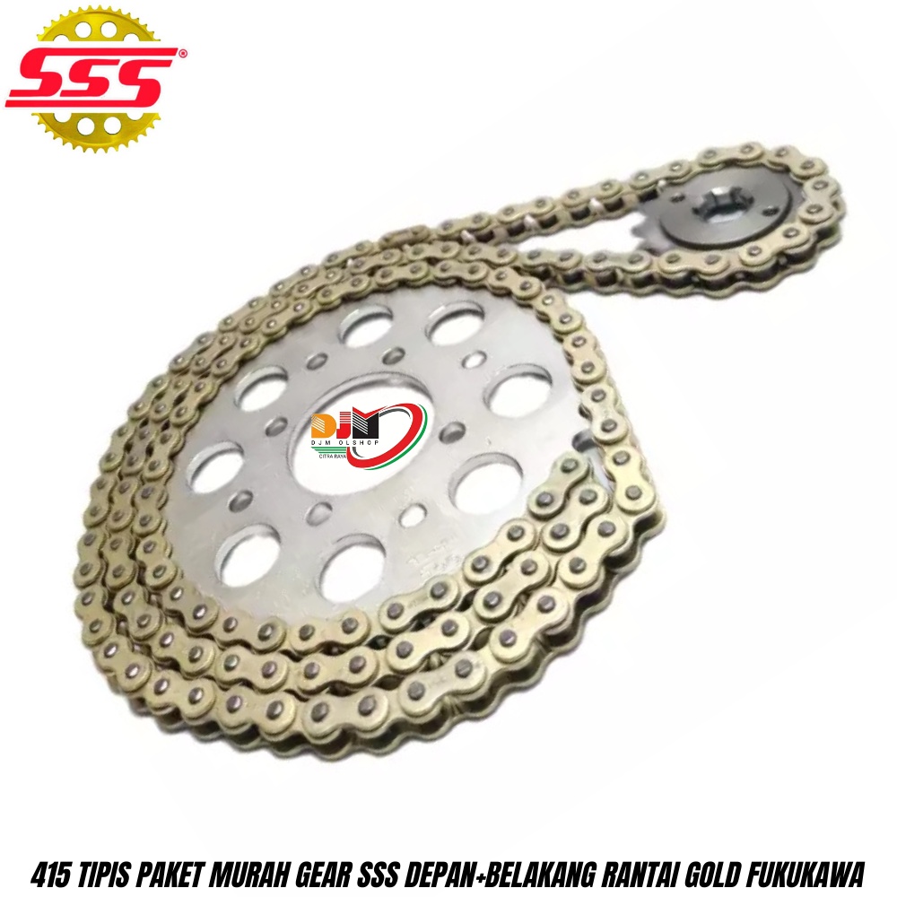 Gear Set SSS 415H Rantai Gold CB150R - CBR 150R - VERZA - MEGAPRO - TIGER