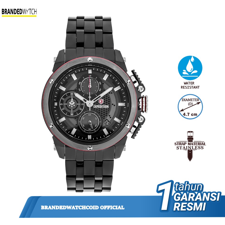 JAM TANGAN PRIA EXPEDITION SPORT E 6748 ORIGINAL GARANSI EXP
