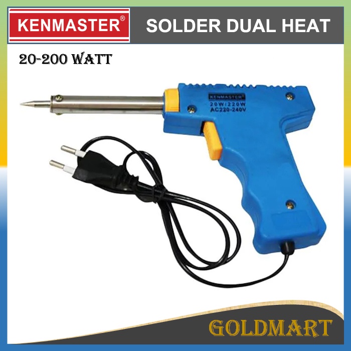 Solder Listrik Original Solder Dual Heat 20-200 watt Kenmaster Soldering Iron