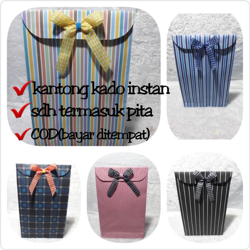 

BUNGKUS KADO INSTAN_KANTONG KADO SIAP PAKAI